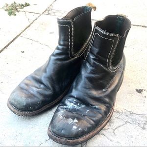 no.0007 interchange work chelsea boot black